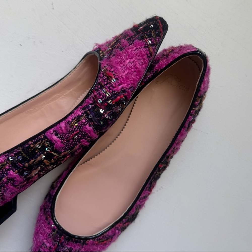 J. Crew Pink and Black Flats - Picture 12 of 16